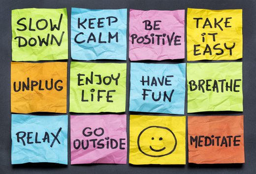 self care in addiction recovery - self-care post its - victory addiction recovery center